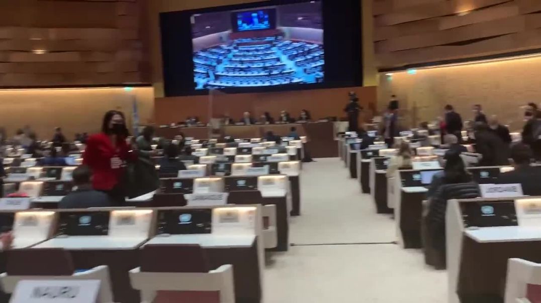 Ambasadorët e shteteve pjesëmarrëse në OKB braktisin sallën gjatë fjalimit të Lavrovit