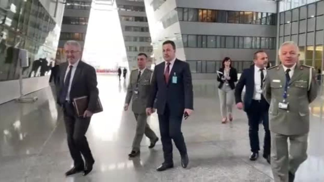 ⁣Ministri i Mbrojtjes Niko Peleshi, në mbledhjen e ministrave të Mbrojtjes së NATO-s në Bruksel