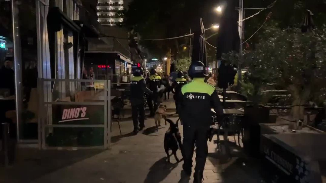 ⁣Si në Tiranë! Tifozët holandezë, incidente me policinë në Roterdam pas finales me Romën