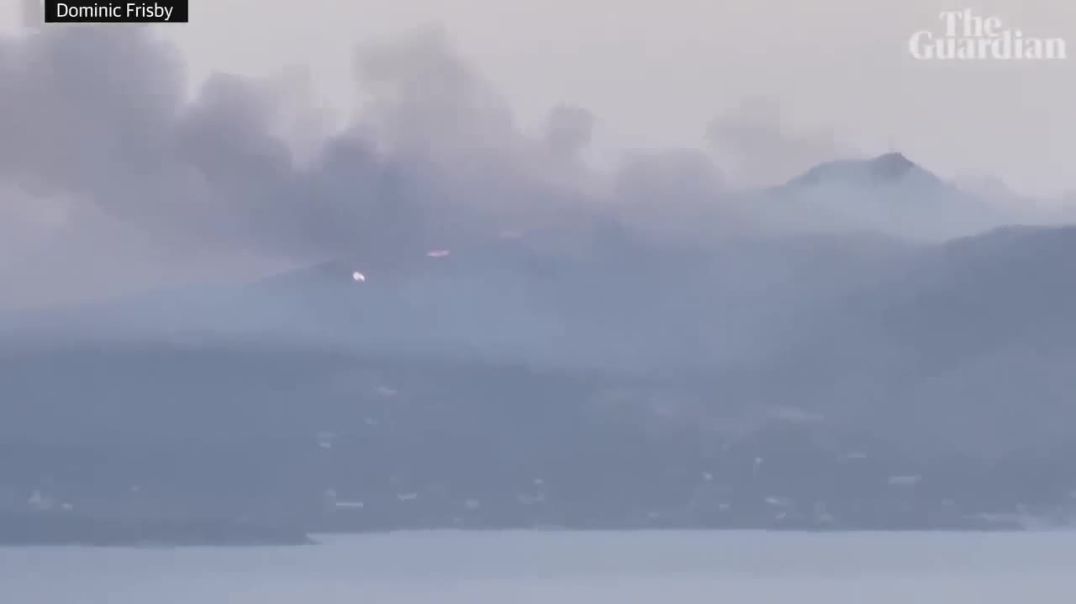 Zjarri në Korfuz shihet që nga Saranda