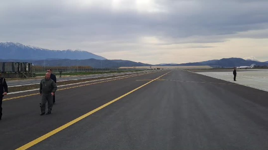 Pamje nga pista e restauruar e bazës ajrore të Kuçovës