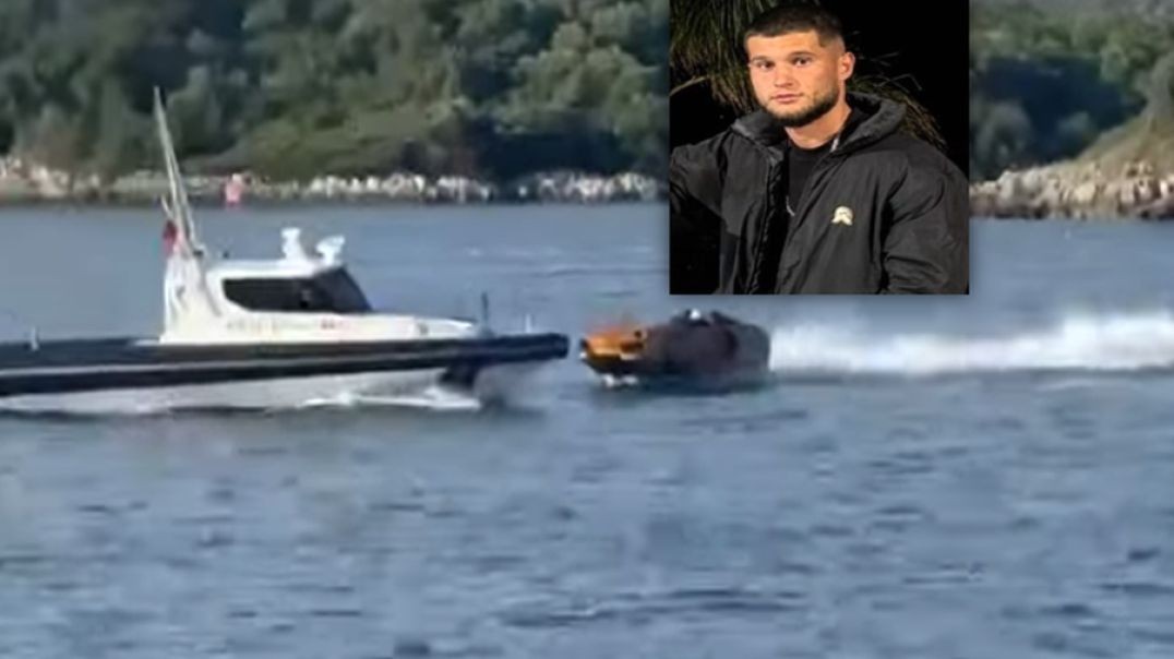 Momenti kur 22-vjeçari përplas me jet ski skafin e policisë në Ksamil